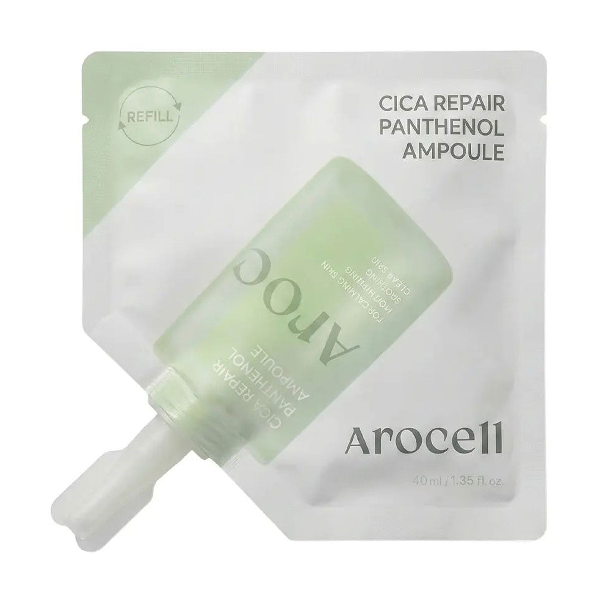 Відновлювальна сироватка для обличчя Arocell Cica Repair Panthenol Ampoule з екзосомами центели та пaнтeнoлoм, 40 мл (дойпак)